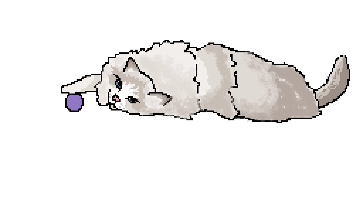 pixel ragdoll cat